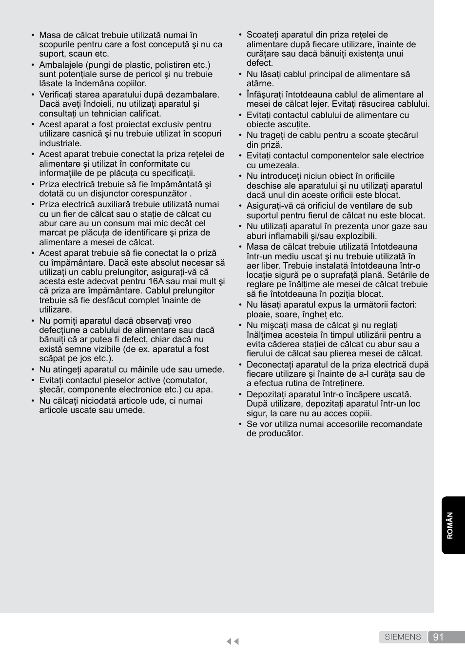 Siemens TN20350 User Manual | Page 91 / 100