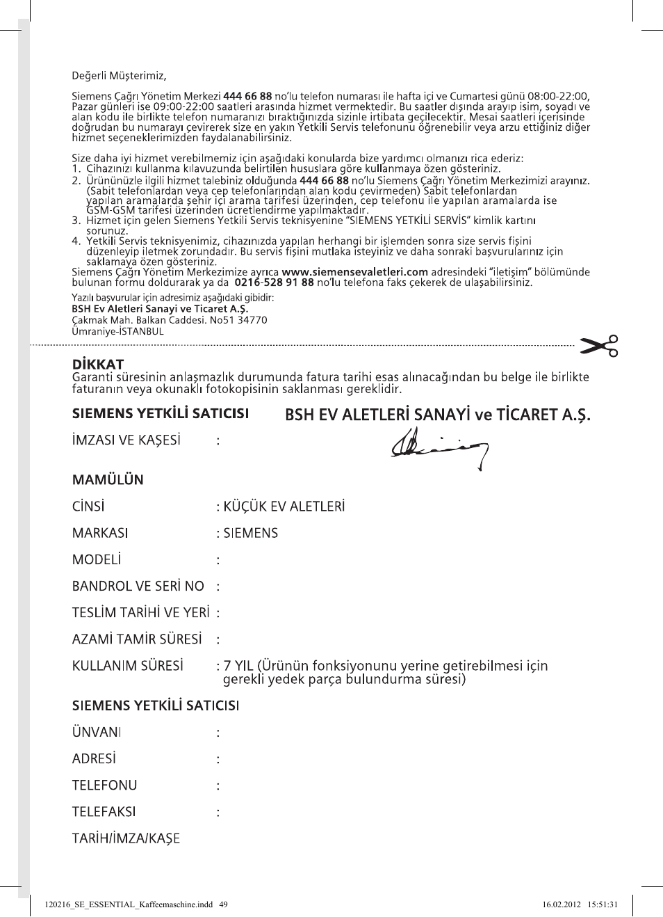 Siemens TC3A0103 User Manual | Page 49 / 74