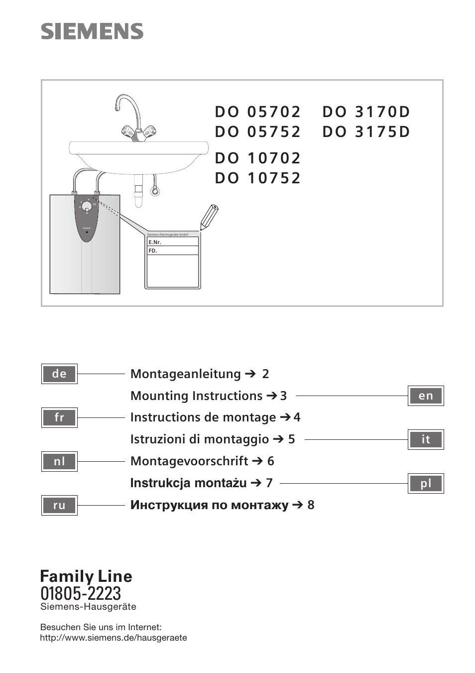 Siemens DO10702 User Manual | 12 pages