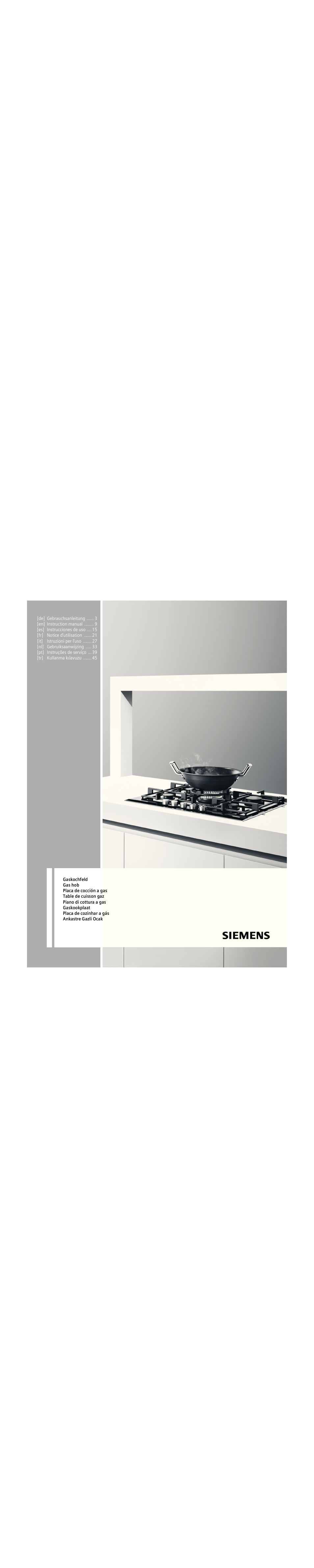 Siemens EG20158EU User Manual | 51 pages