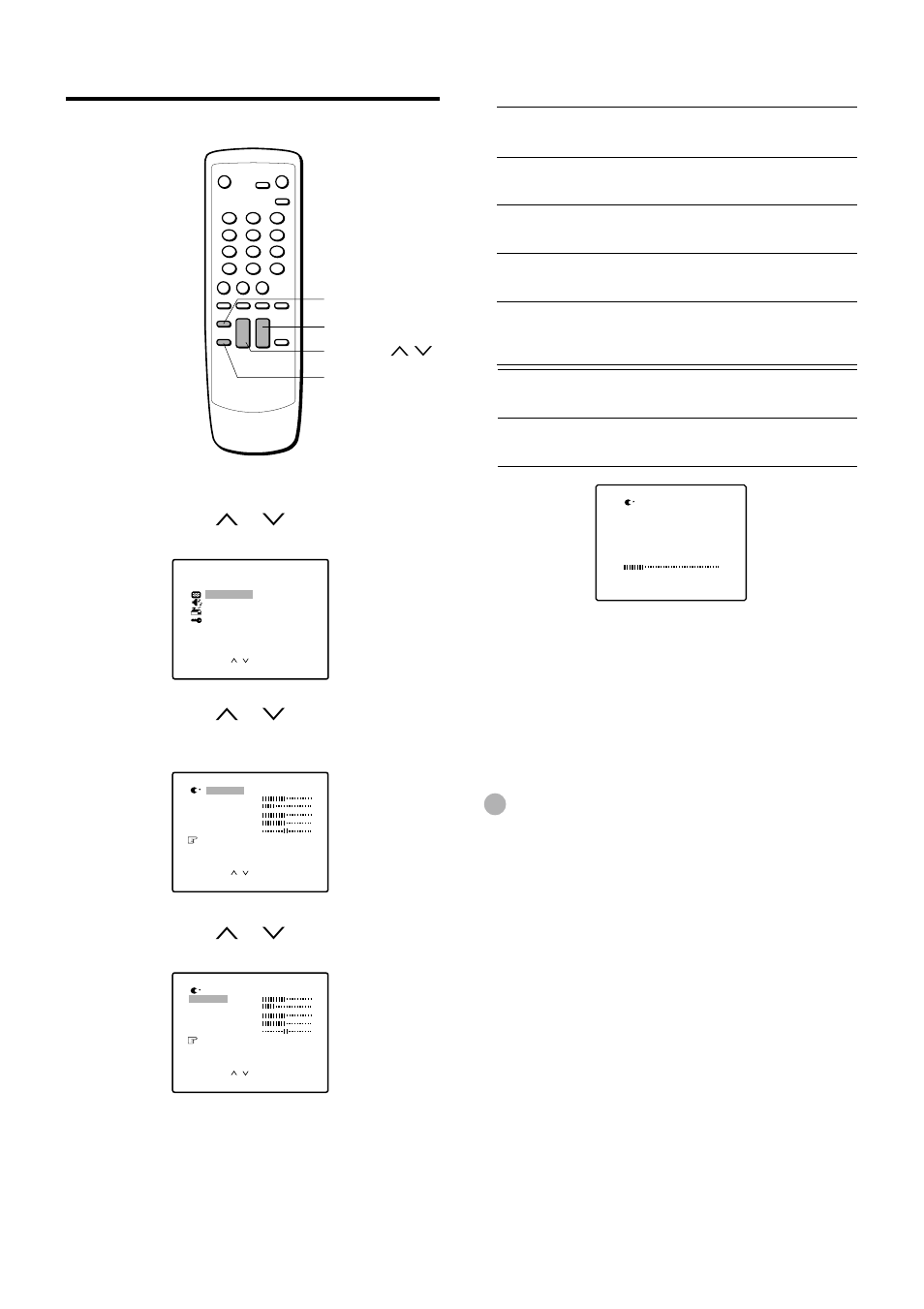 Adjusting the picture, Press volume + or – to adjust the setting | Aiwa TV-F2000u User Manual | Page 18 / 80