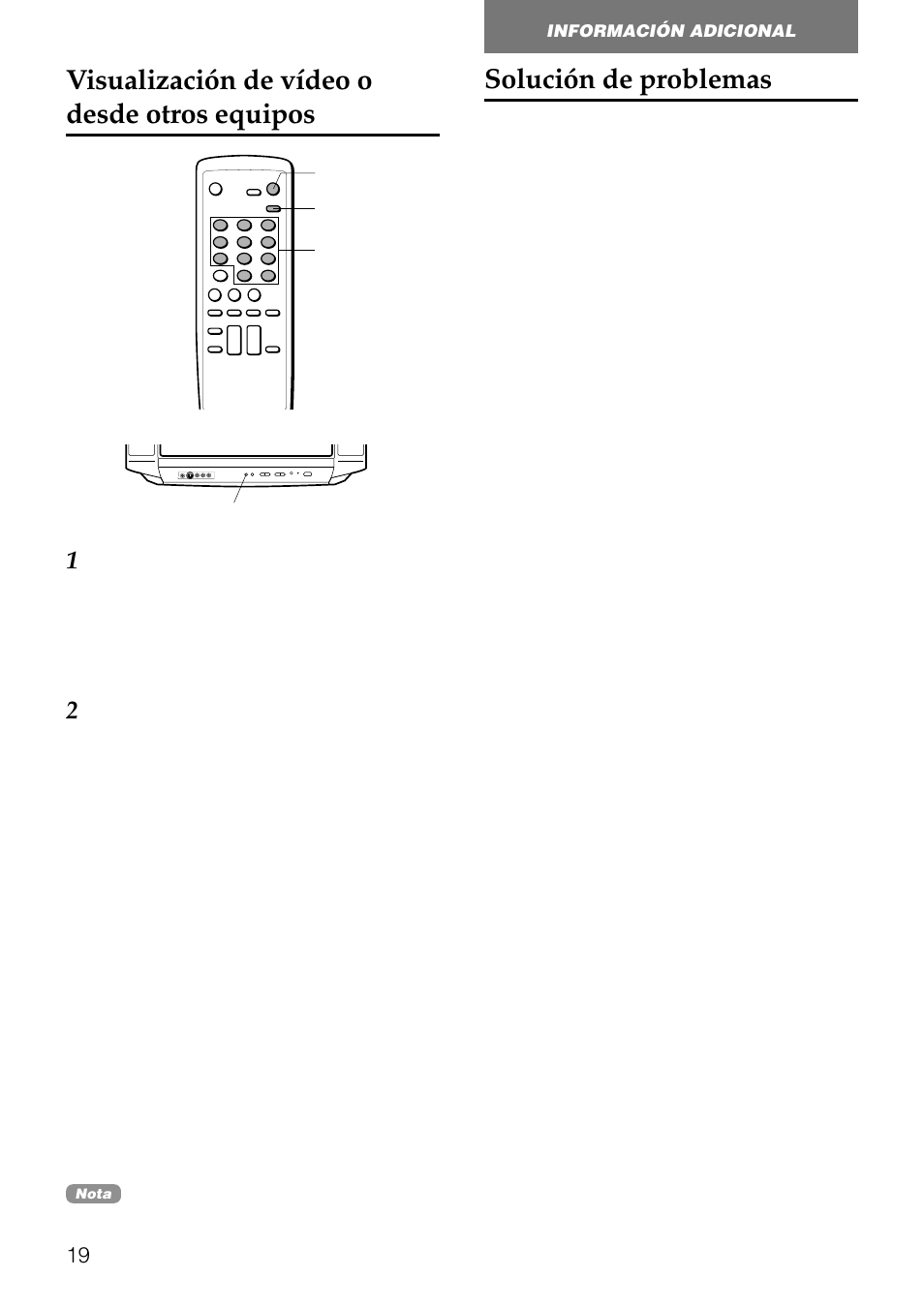 Solución de problemas, Visualización de vídeo o desde otros equipos | Aiwa TV-F2000u User Manual | Page 51 / 80