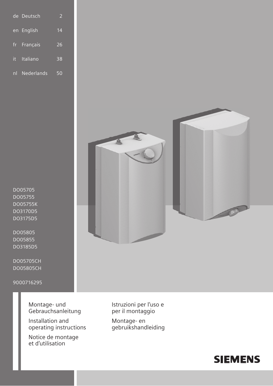 Siemens DO05755K User Manual | 64 pages