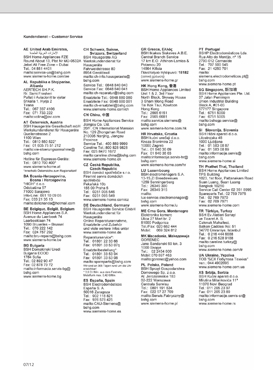 Siemens DO05755K User Manual | Page 63 / 64