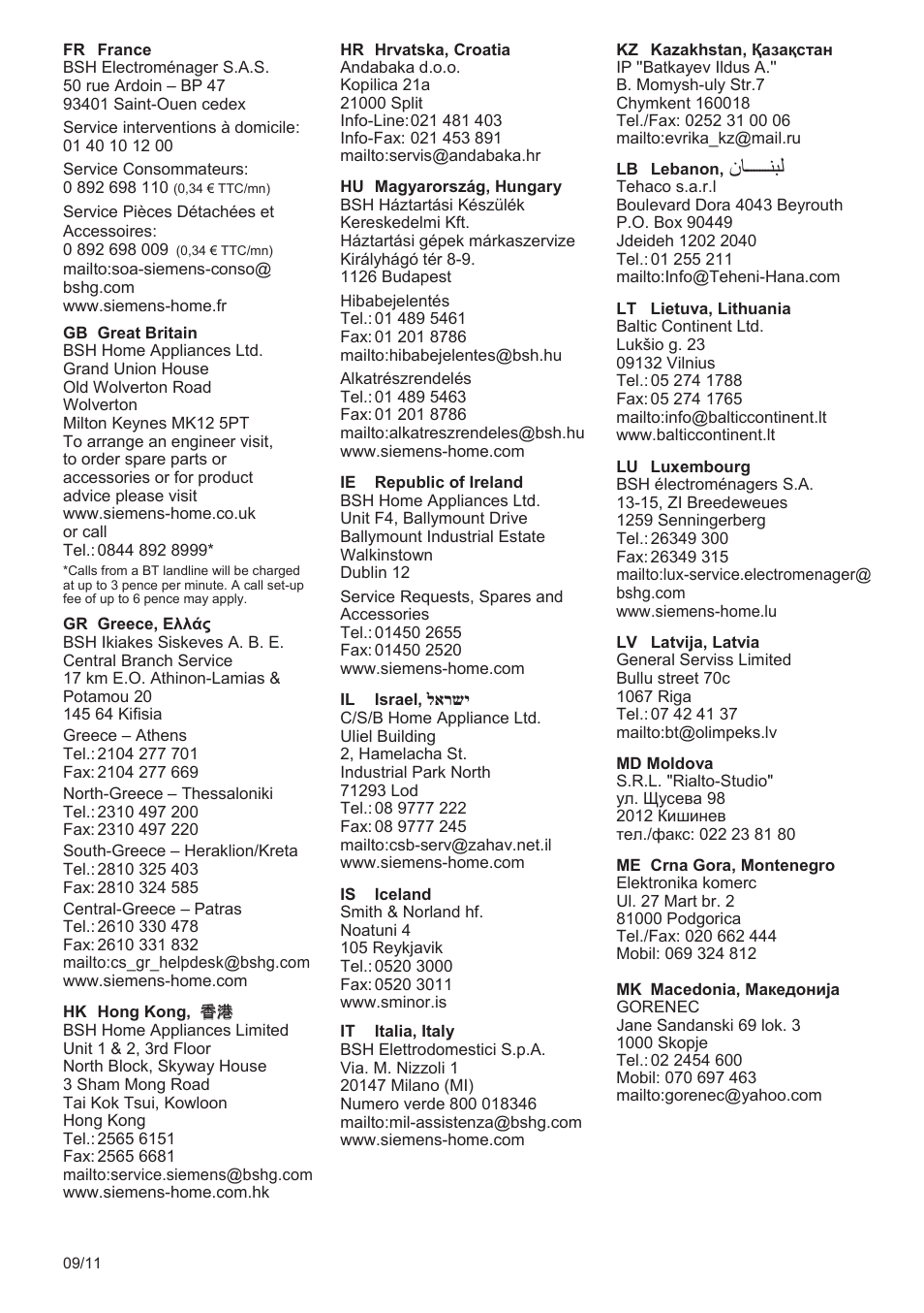 Siemens TE503509DE User Manual | Page 82 / 86