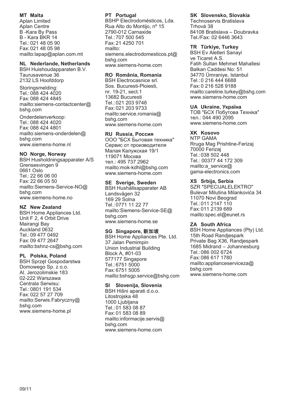 Siemens TE503509DE User Manual | Page 83 / 86