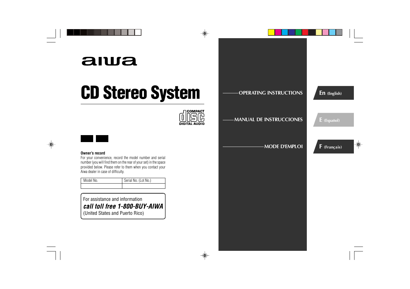 Aiwa XR-EC10 User Manual | 16 pages