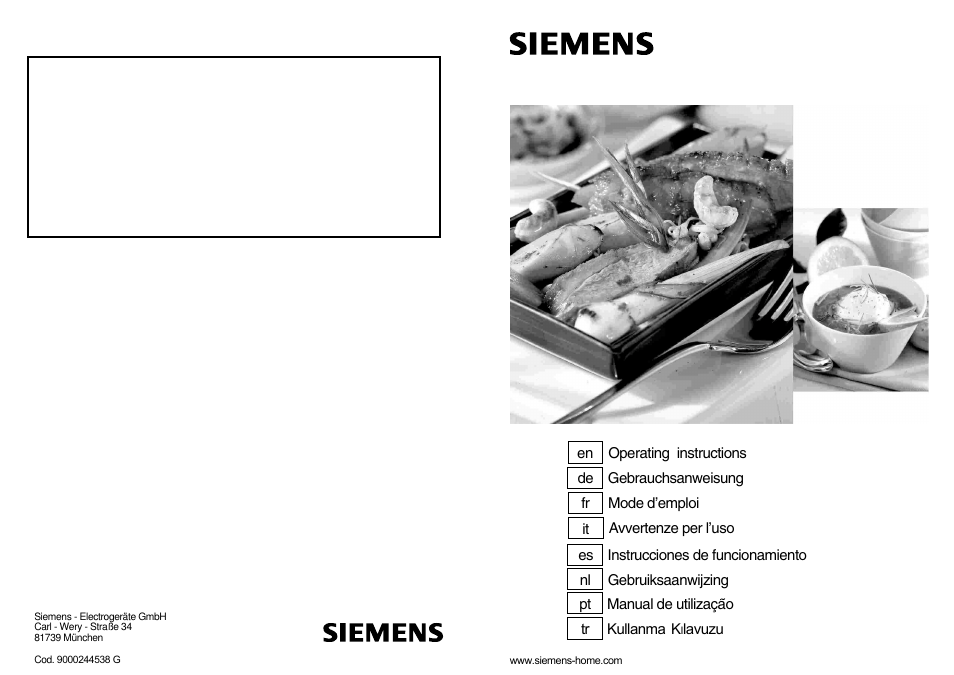 Siemens EG20158EU User Manual | 98 pages