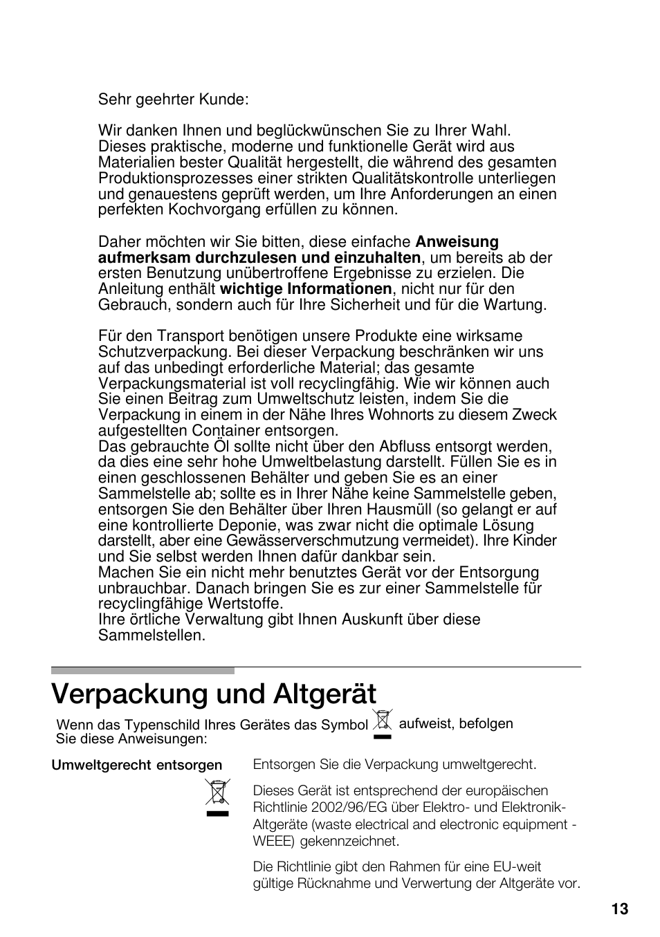 Verpackung und altgerät | Siemens EG20158EU User Manual | Page 15 / 98