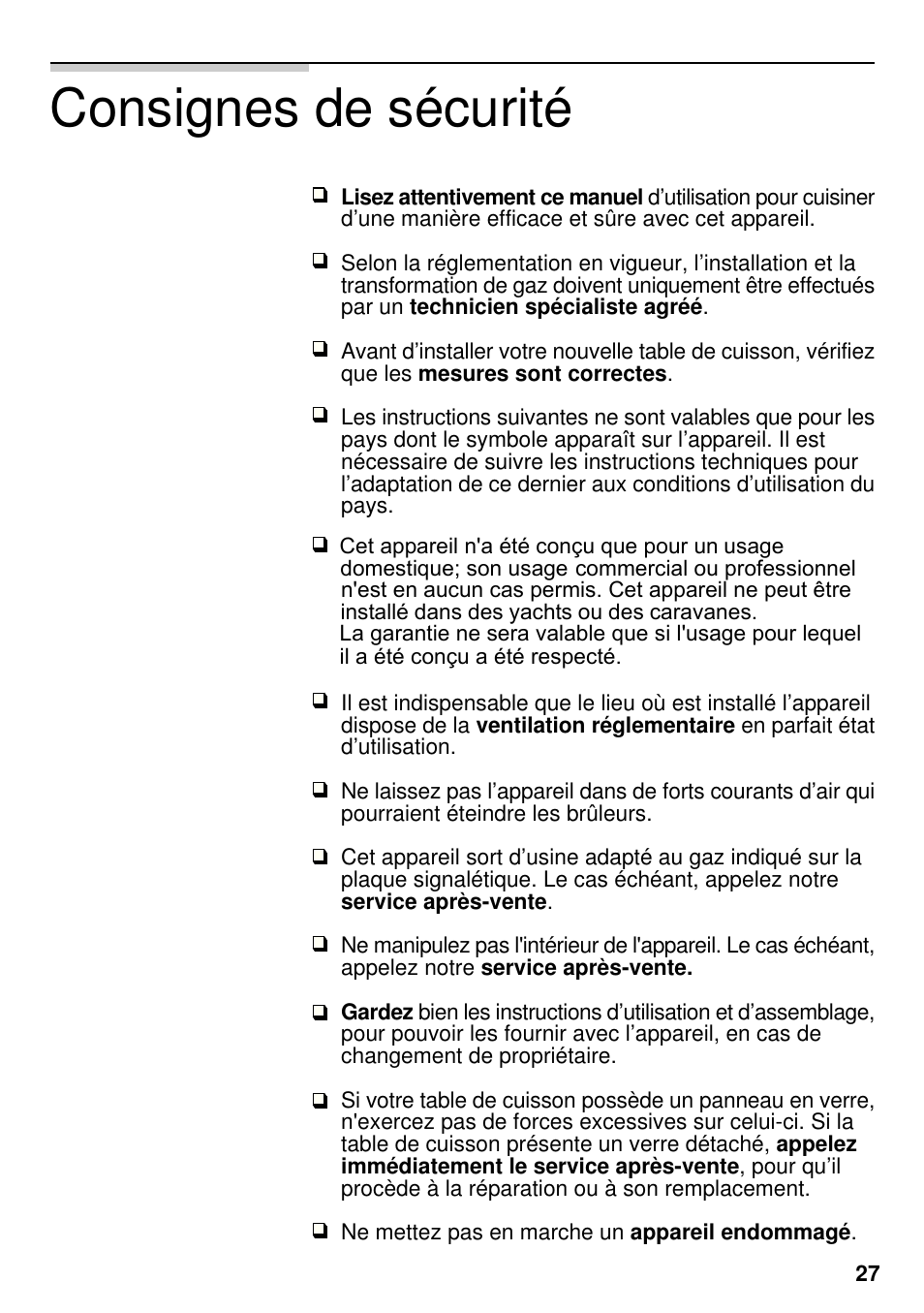 Consignes de sécurité | Siemens EG20158EU User Manual | Page 29 / 98