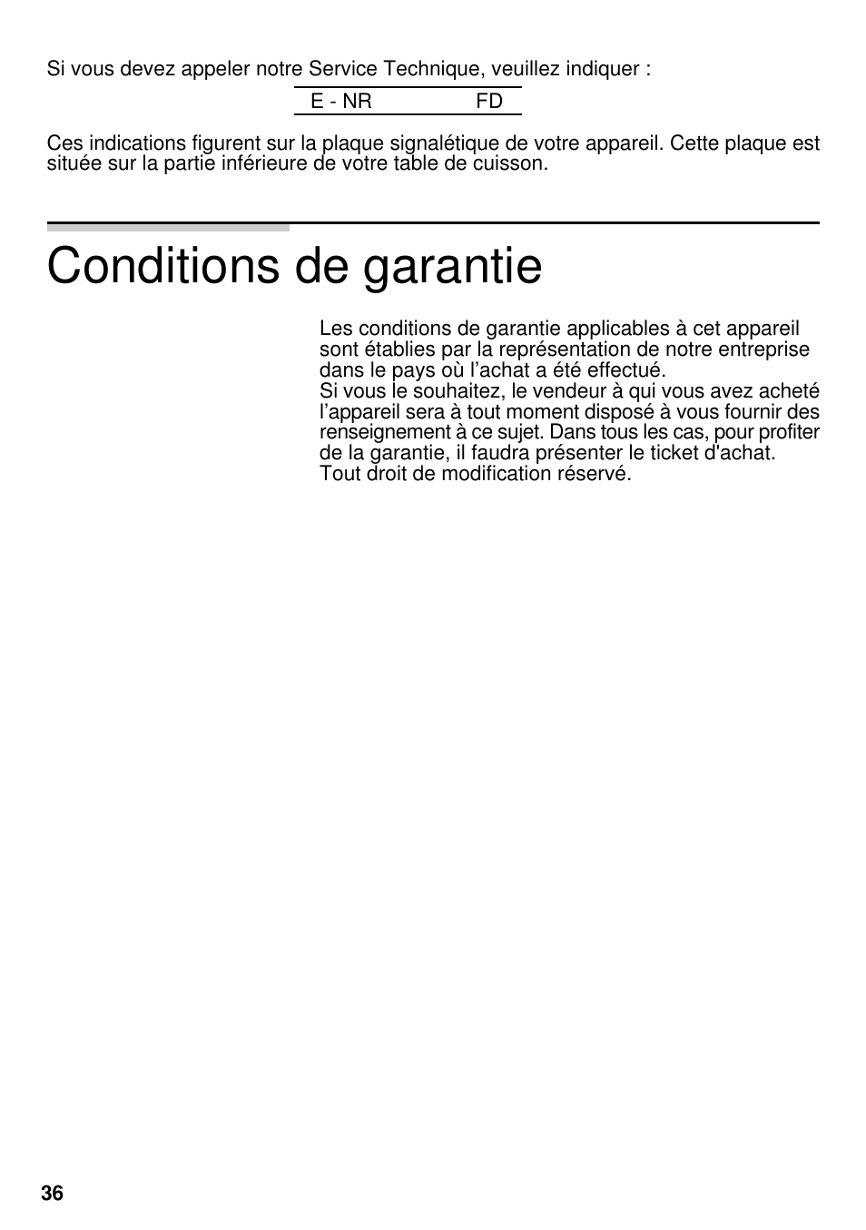 Conditions de garantie | Siemens EG20158EU User Manual | Page 38 / 98