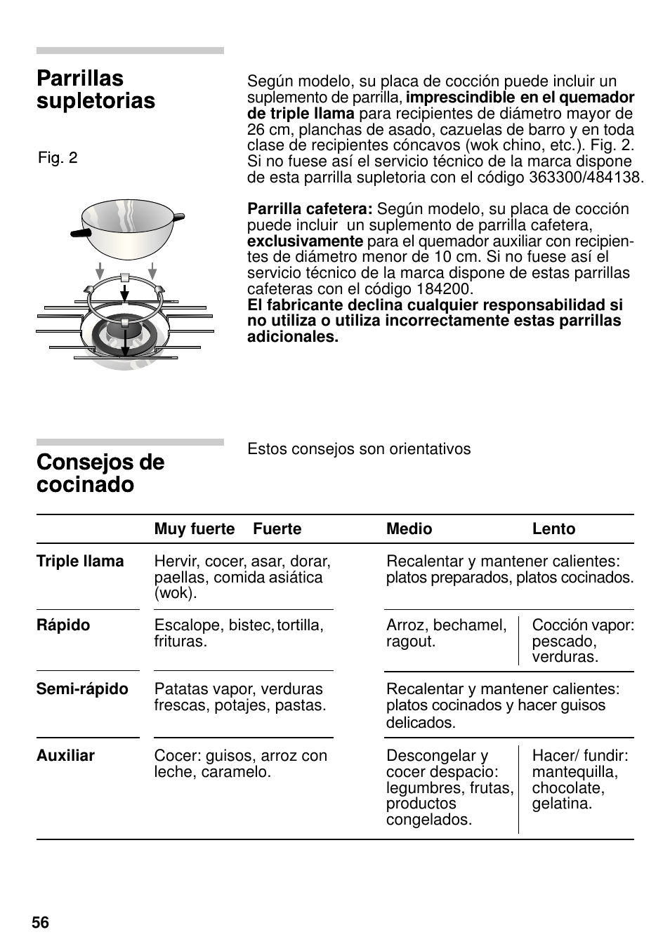 Siemens EG20158EU User Manual | Page 58 / 98