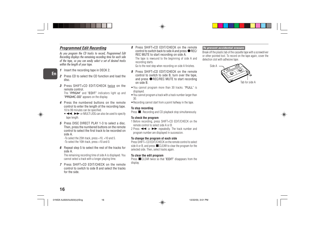 16 en | Aiwa NSX-AJ503 User Manual | Page 16 / 23