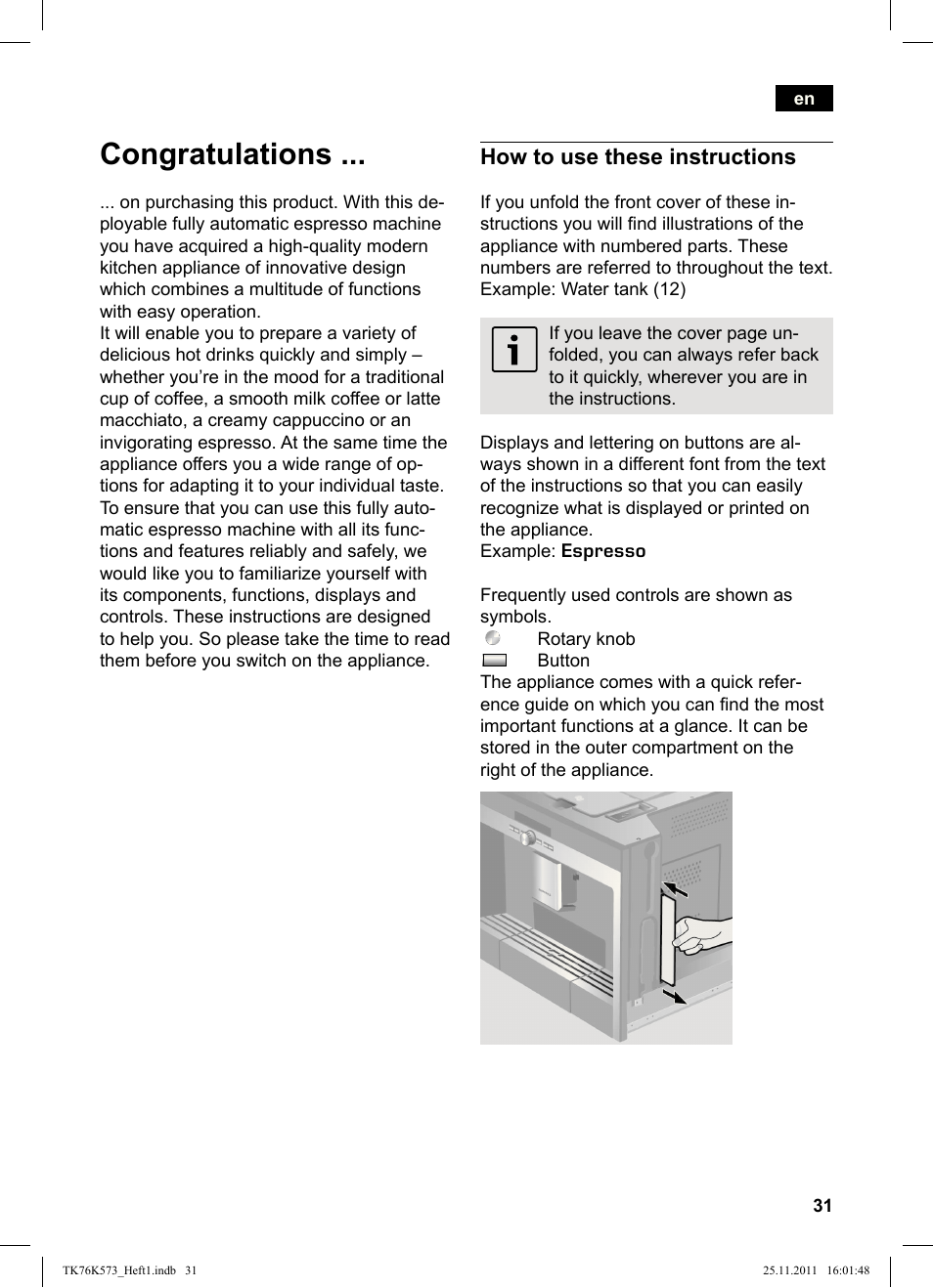 How to use these instructions | Siemens TK76K573 User Manual | Page 33 / 176