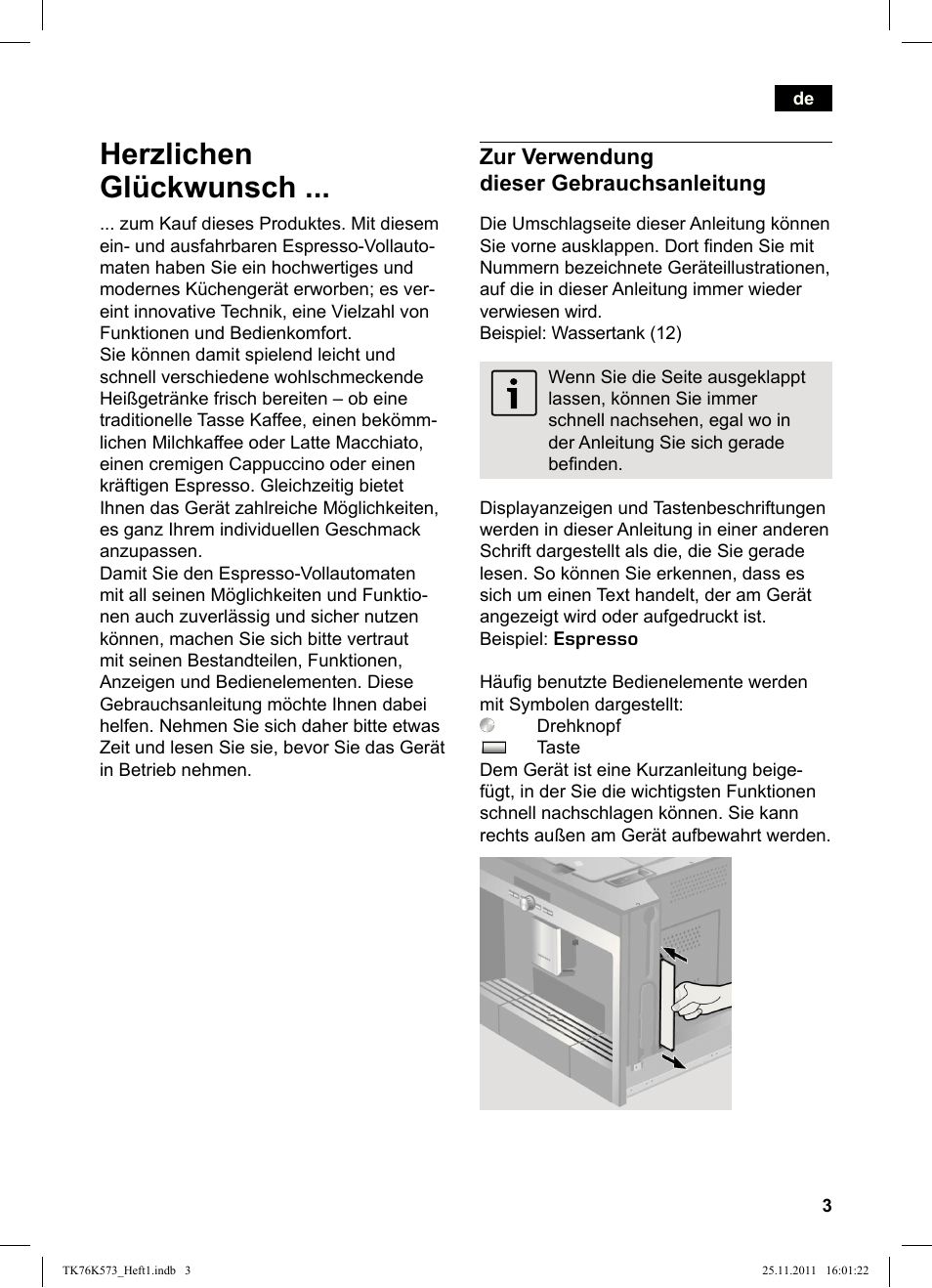 Herzlichen glückwunsch, Zur verwendung dieser gebrauchsanleitung | Siemens TK76K573 User Manual | Page 5 / 176