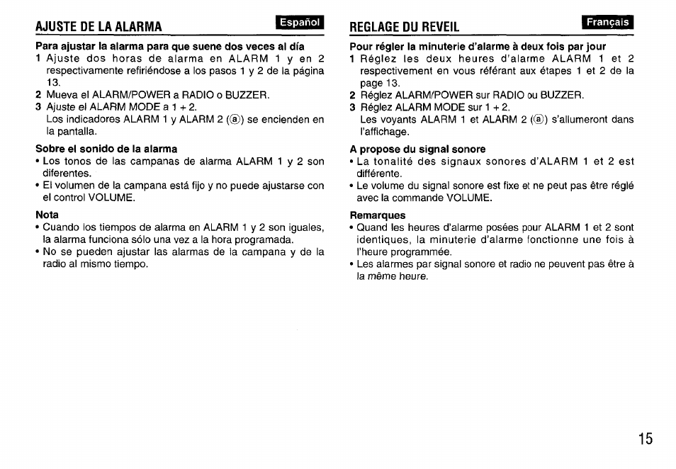 Aiwa FR-A308U User Manual | Page 15 / 20