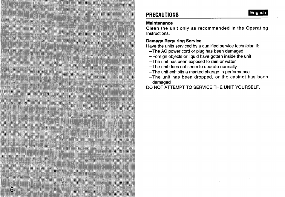 Aiwa FR-A308U User Manual | Page 6 / 20