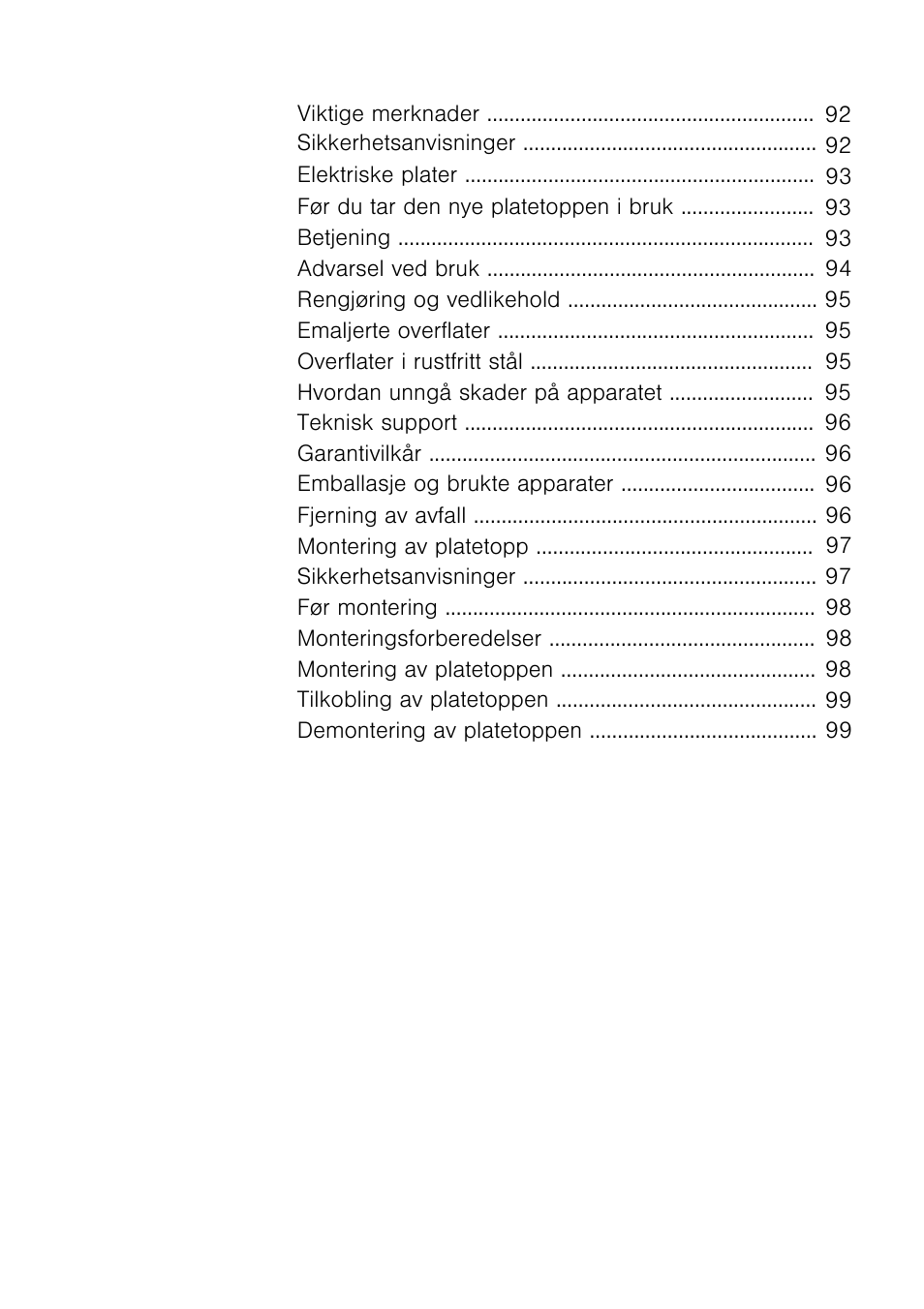 Siemens EA125501 User Manual | Page 92 / 101