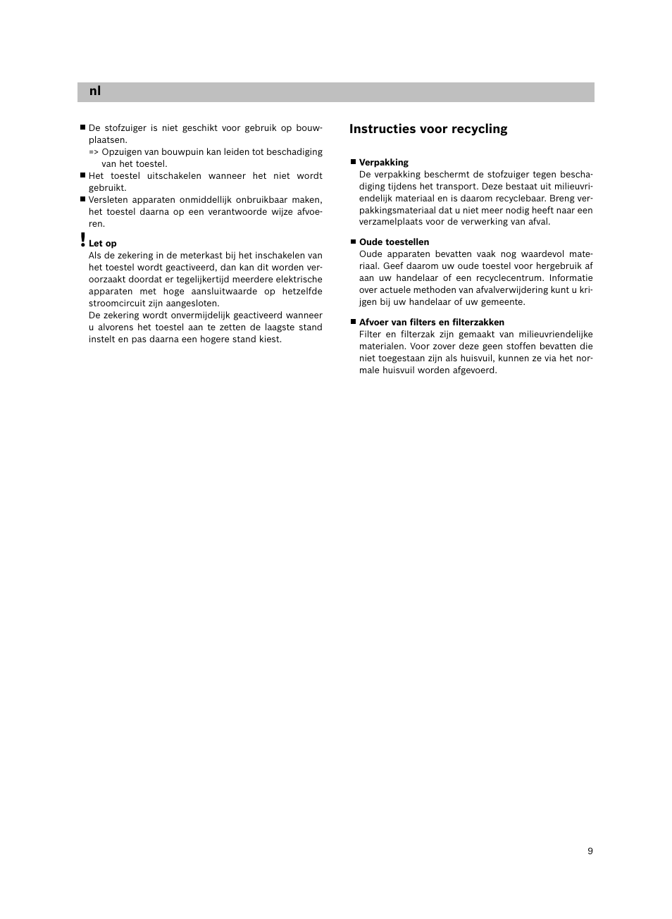 Siemens VS06G2424 User Manual | Page 10 / 108