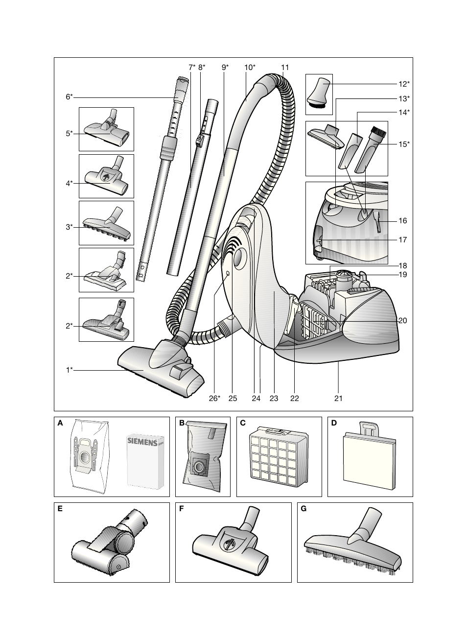 Siemens VS06G2424 User Manual | Page 103 / 108