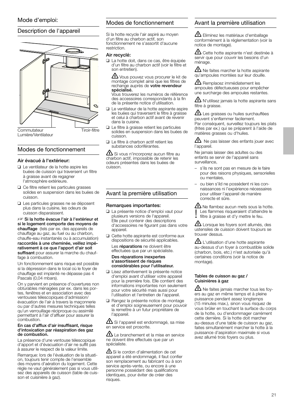 Siemens LI48932 User Manual | Page 21 / 68