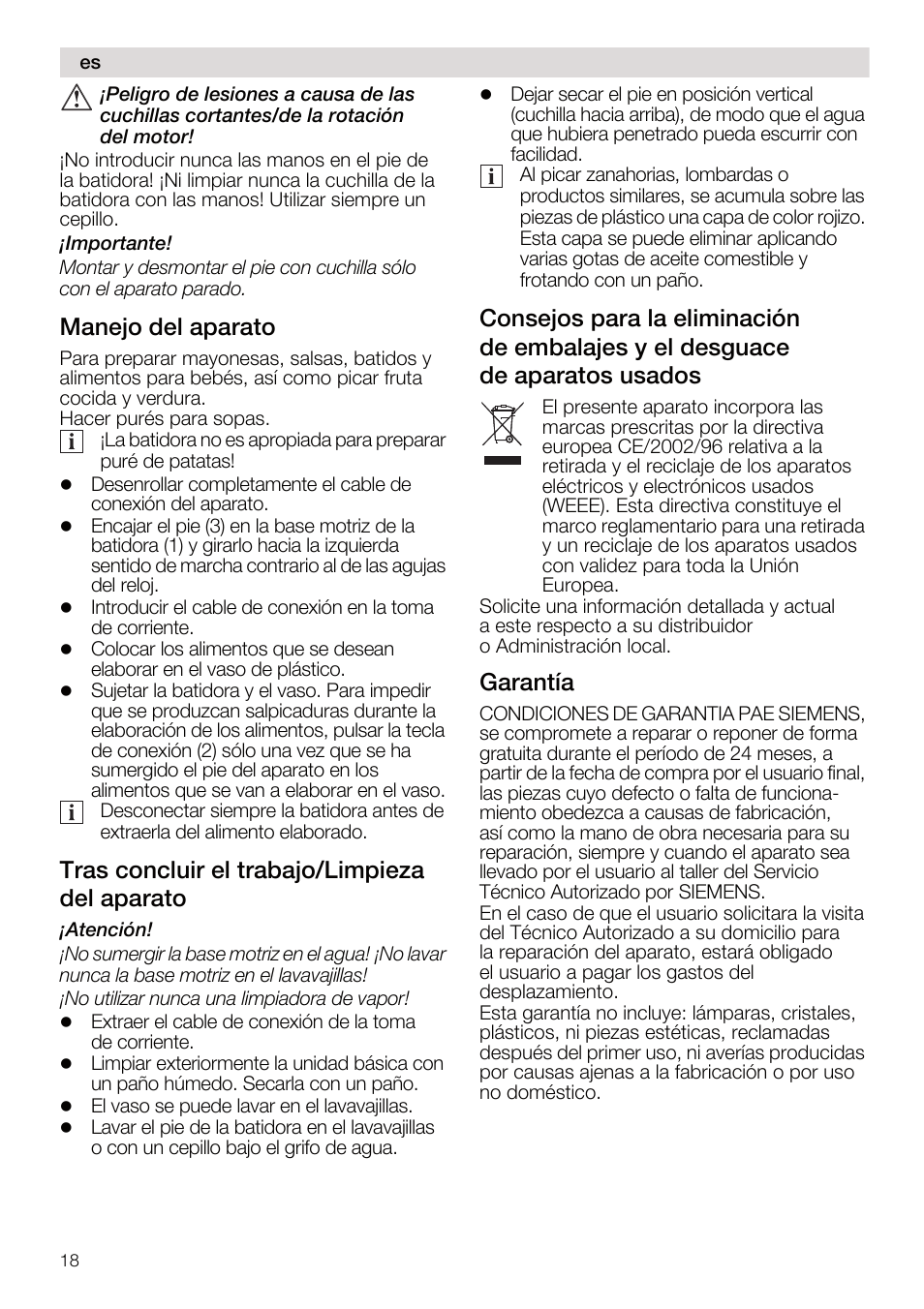 J~ейаз=зйд=~й~к~нз, Qк~л=езеедмбк=йд=нк~д~àçliáãéáéò~= зйд=~й~к~нз, D~к~ен | Siemens MQ5B100N User Manual | Page 18 / 44