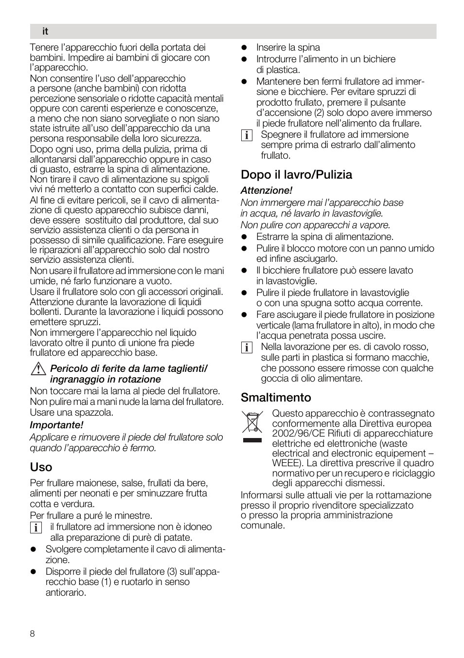 Açéç=бд=д~îêçlmìäáòá, Pг~днбгйенз | Siemens MQ5B100N User Manual | Page 8 / 44