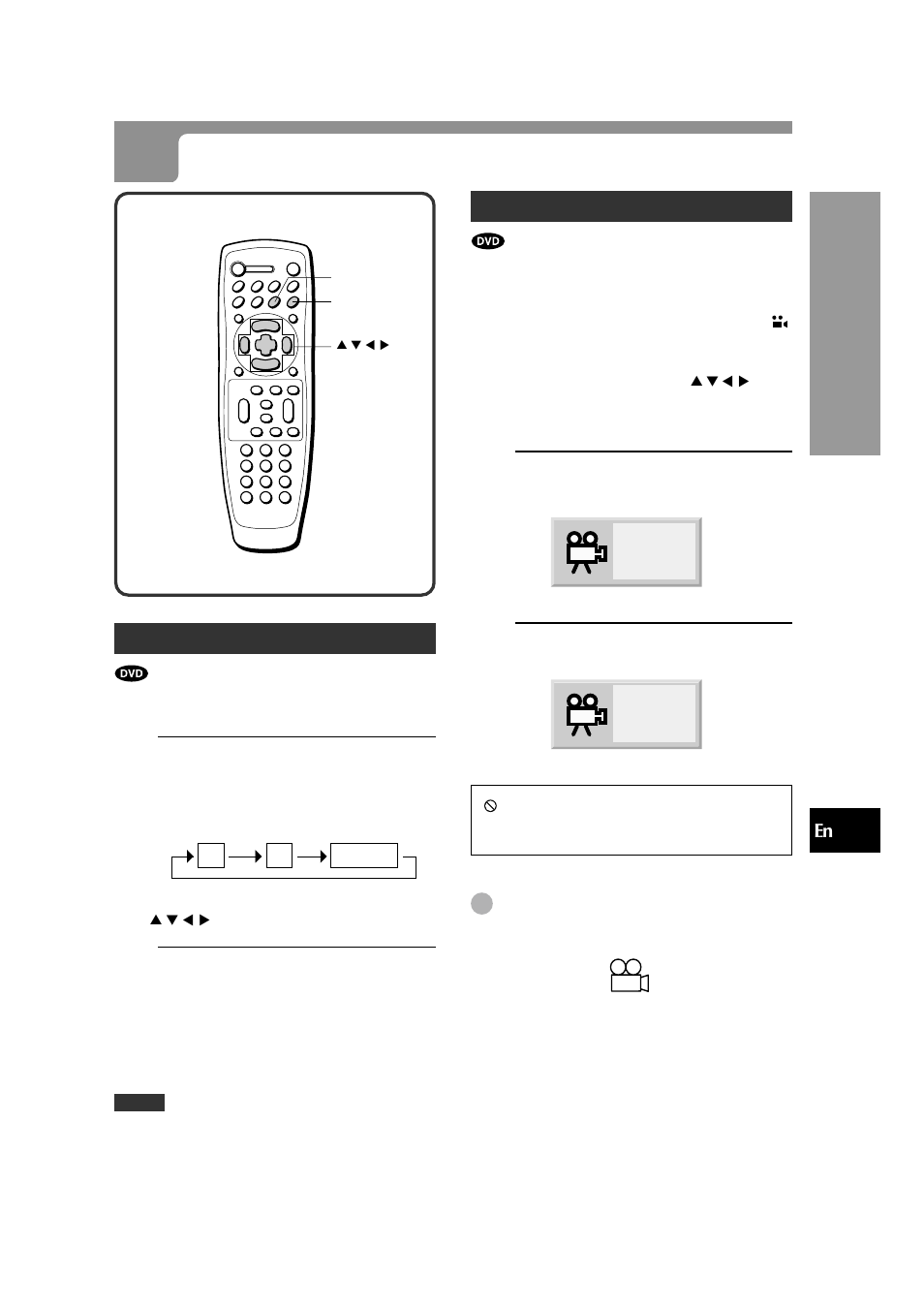 Zooming and changing the angle, Changing the angle, Press angle during playback | Zooming the picture, Press zoom during playback or pause, Press enter | Aiwa XD-DV380U User Manual | Page 27 / 48