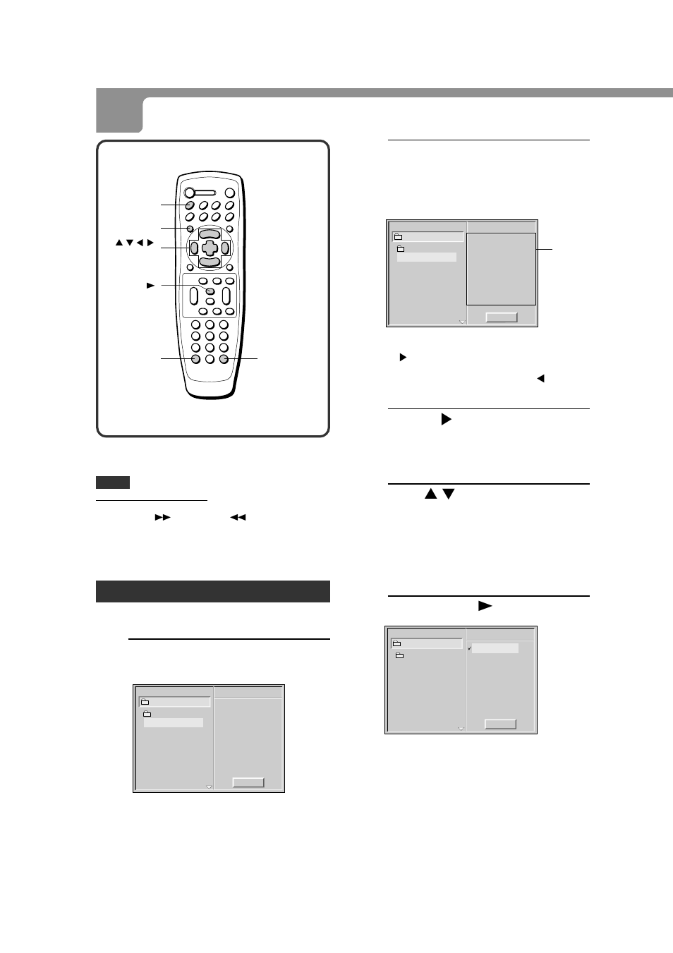 Playing back an mp3 disc (continued), Programmed playback, Press the l right cursor button | Press enter or c | Aiwa XD-DV380U User Manual | Page 36 / 48