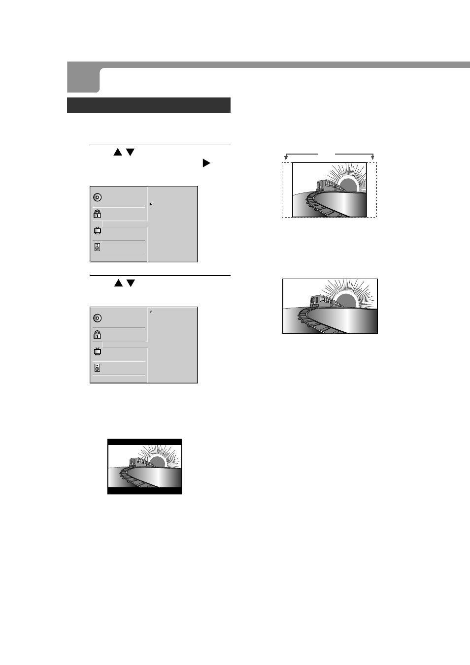 Changing setup values (continued), Tv aspect | Aiwa XD-DV380U User Manual | Page 42 / 48