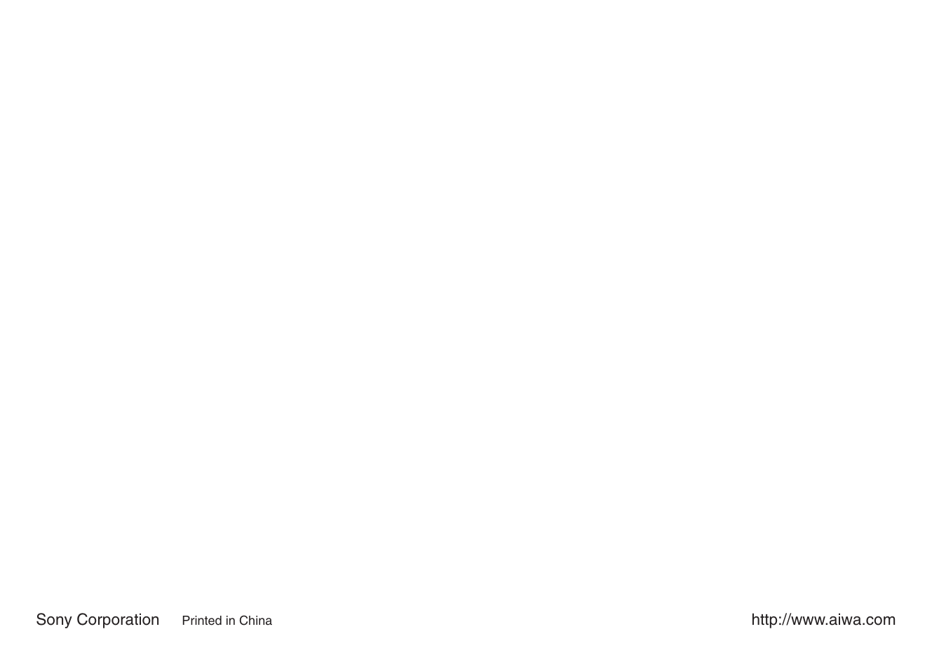 Aiwa XR-MN5 User Manual | Page 26 / 26