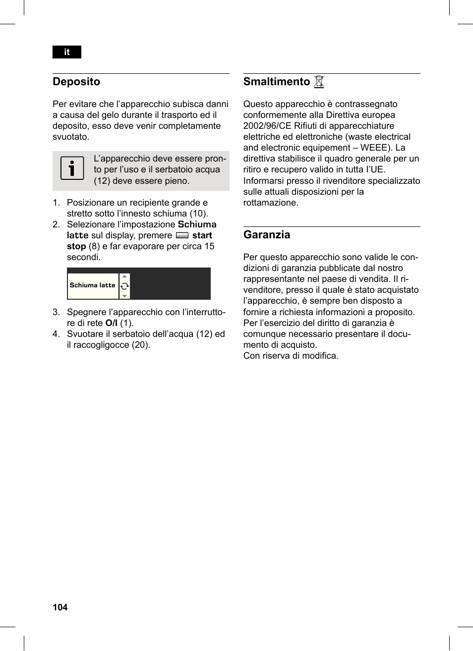 Siemens TK76K573 User Manual | Page 104 / 162