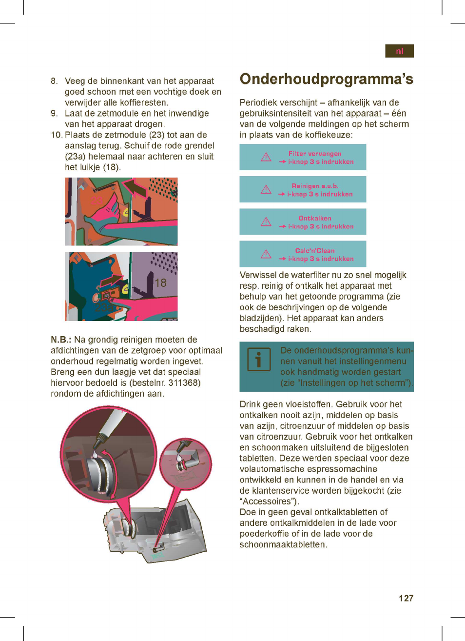 Siemens TK76K573 User Manual | Page 127 / 162