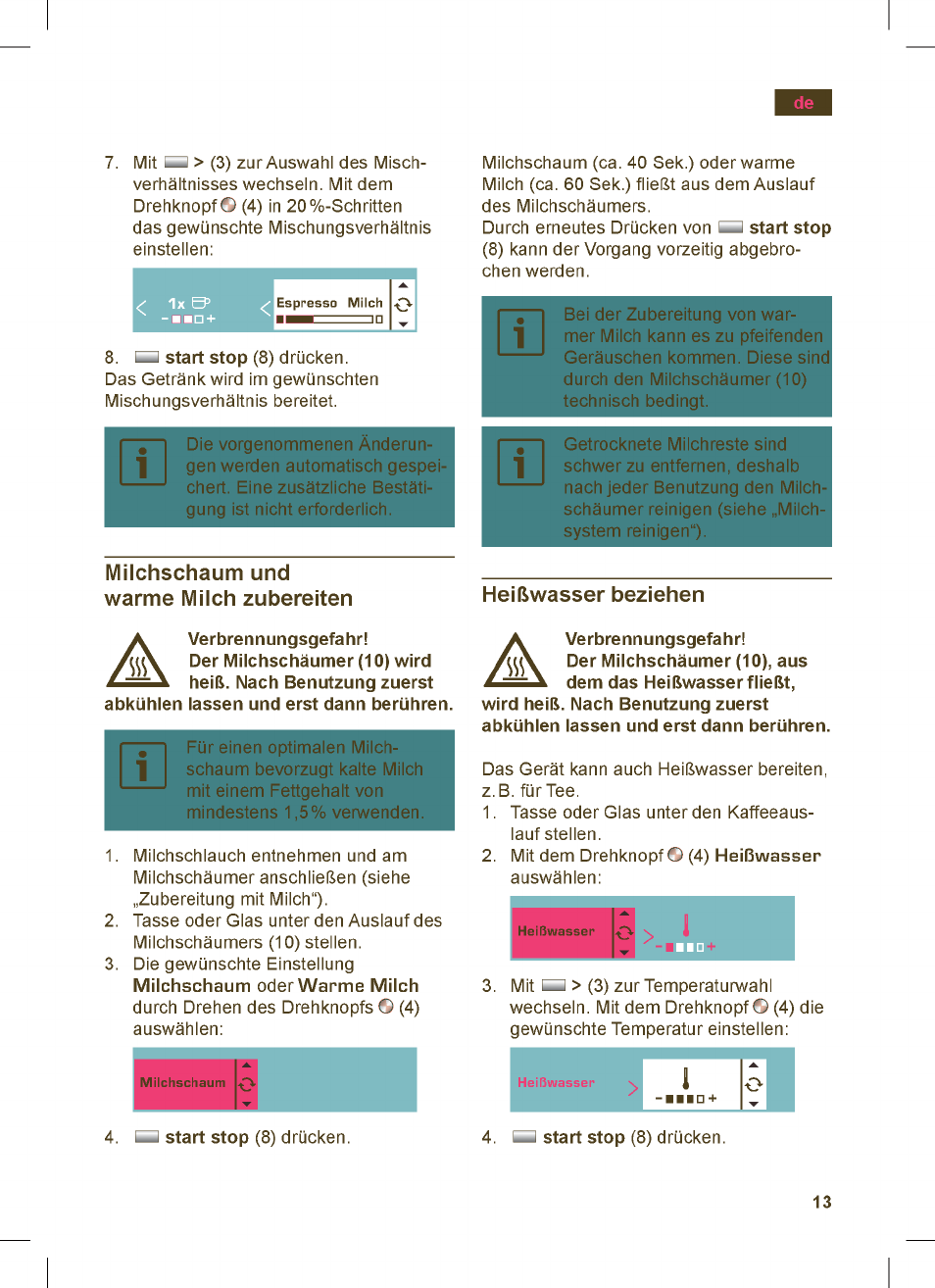 Siemens TK76K573 User Manual | Page 13 / 162