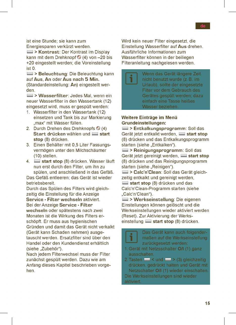 Siemens TK76K573 User Manual | Page 15 / 162