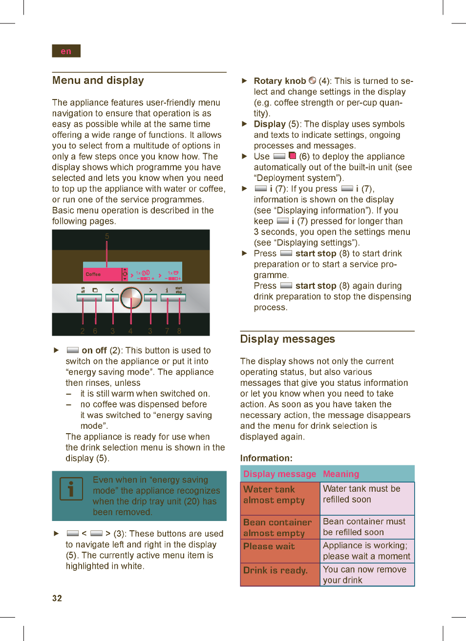 Siemens TK76K573 User Manual | Page 32 / 162