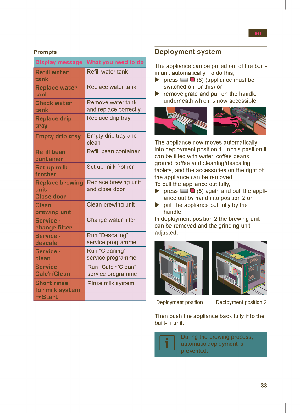 Siemens TK76K573 User Manual | Page 33 / 162