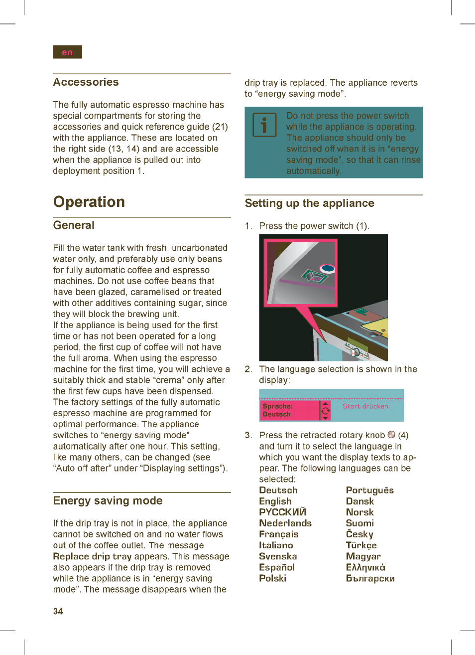 Siemens TK76K573 User Manual | Page 34 / 162