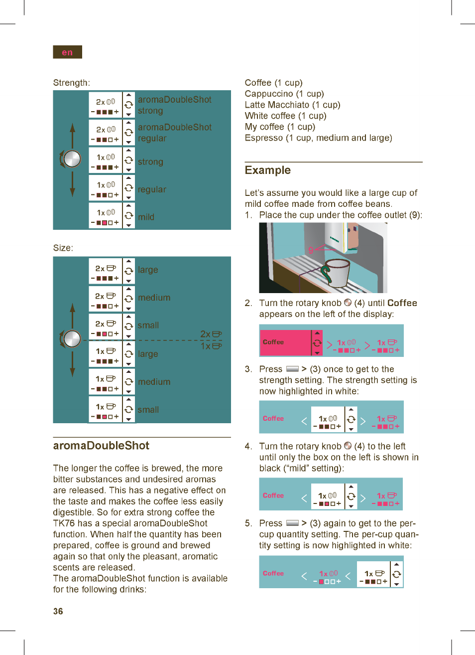 Siemens TK76K573 User Manual | Page 36 / 162