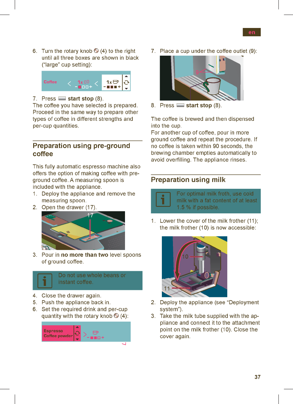 Siemens TK76K573 User Manual | Page 37 / 162