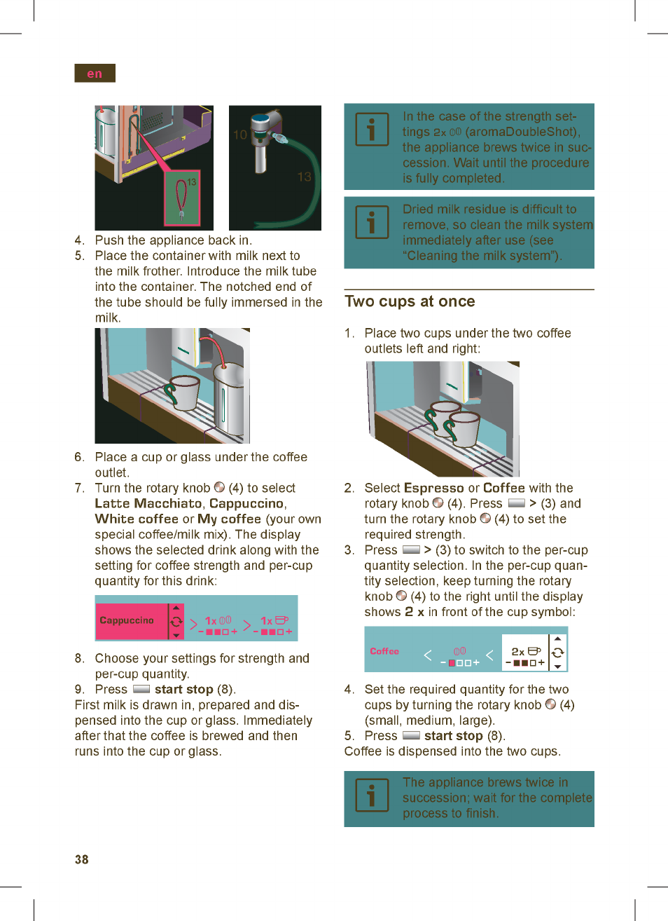 Siemens TK76K573 User Manual | Page 38 / 162