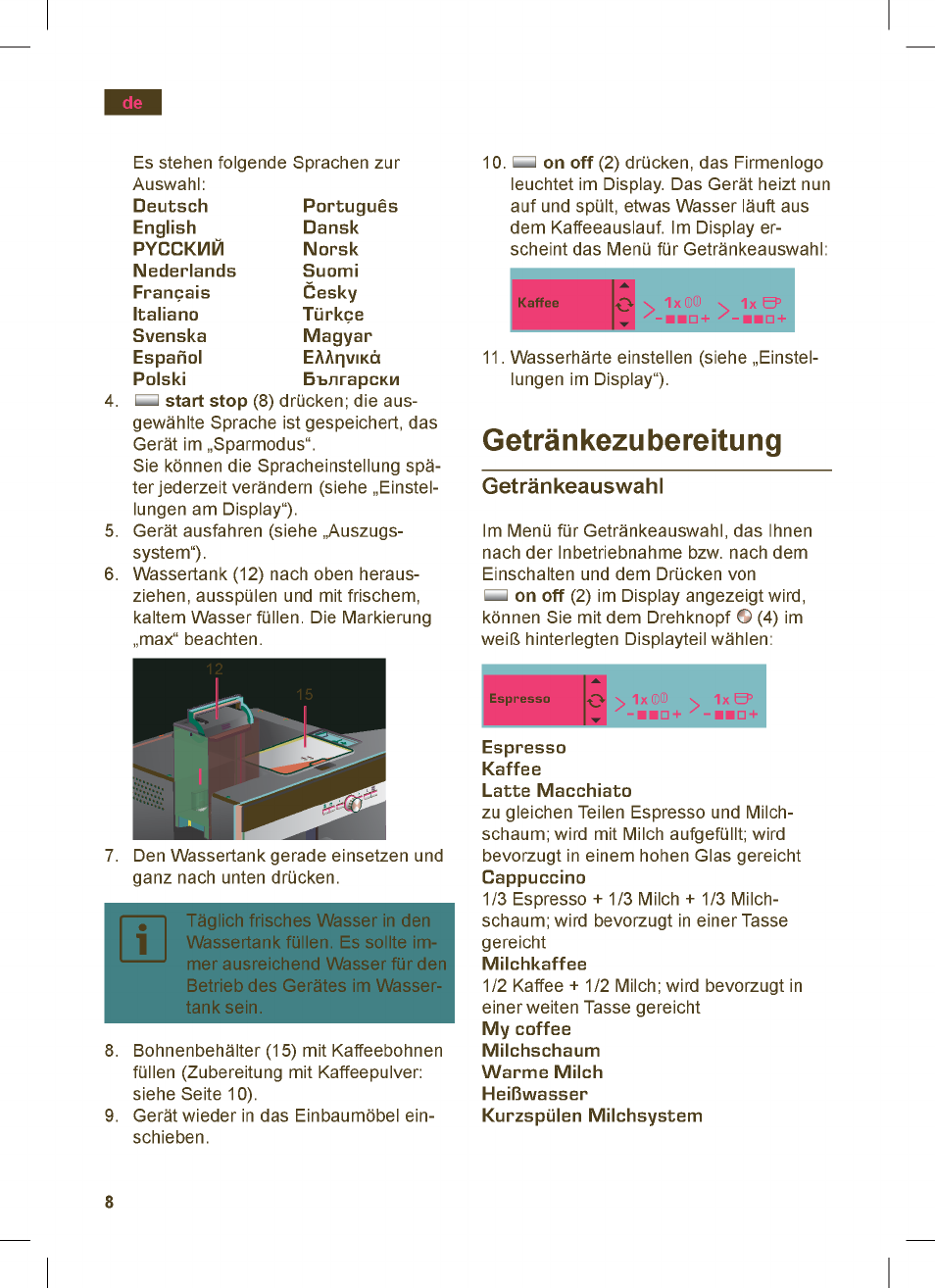 Siemens TK76K573 User Manual | Page 8 / 162