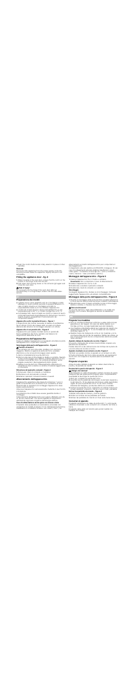 Removal, Fitting the appliance door - fig. 6, Risk of injury | Preparazione dei mobili, Apparecchio sotto la piastra di lavoro - figura 1, Apparecchio in un pensile alto - figura 2, Preparazione dell'apparecchio, Smontaggio della porta dell'apparecchio - figura 3, Pericolo di lesioni, Aprire completamente la porta del forno | Siemens HB933R51 User Manual | Page 5 / 16