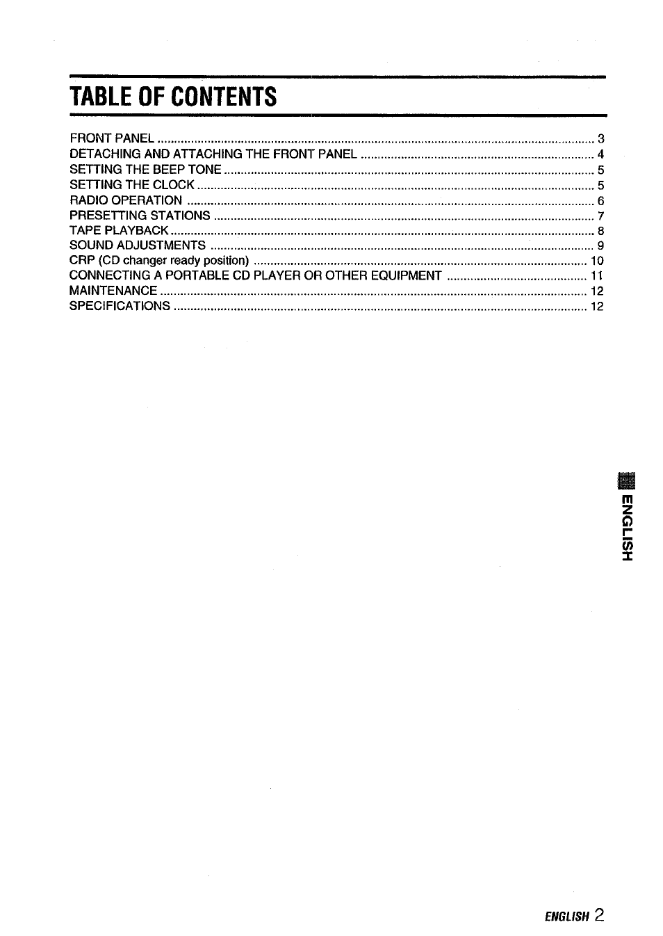 Aiwa CT-X418 User Manual | Page 3 / 16