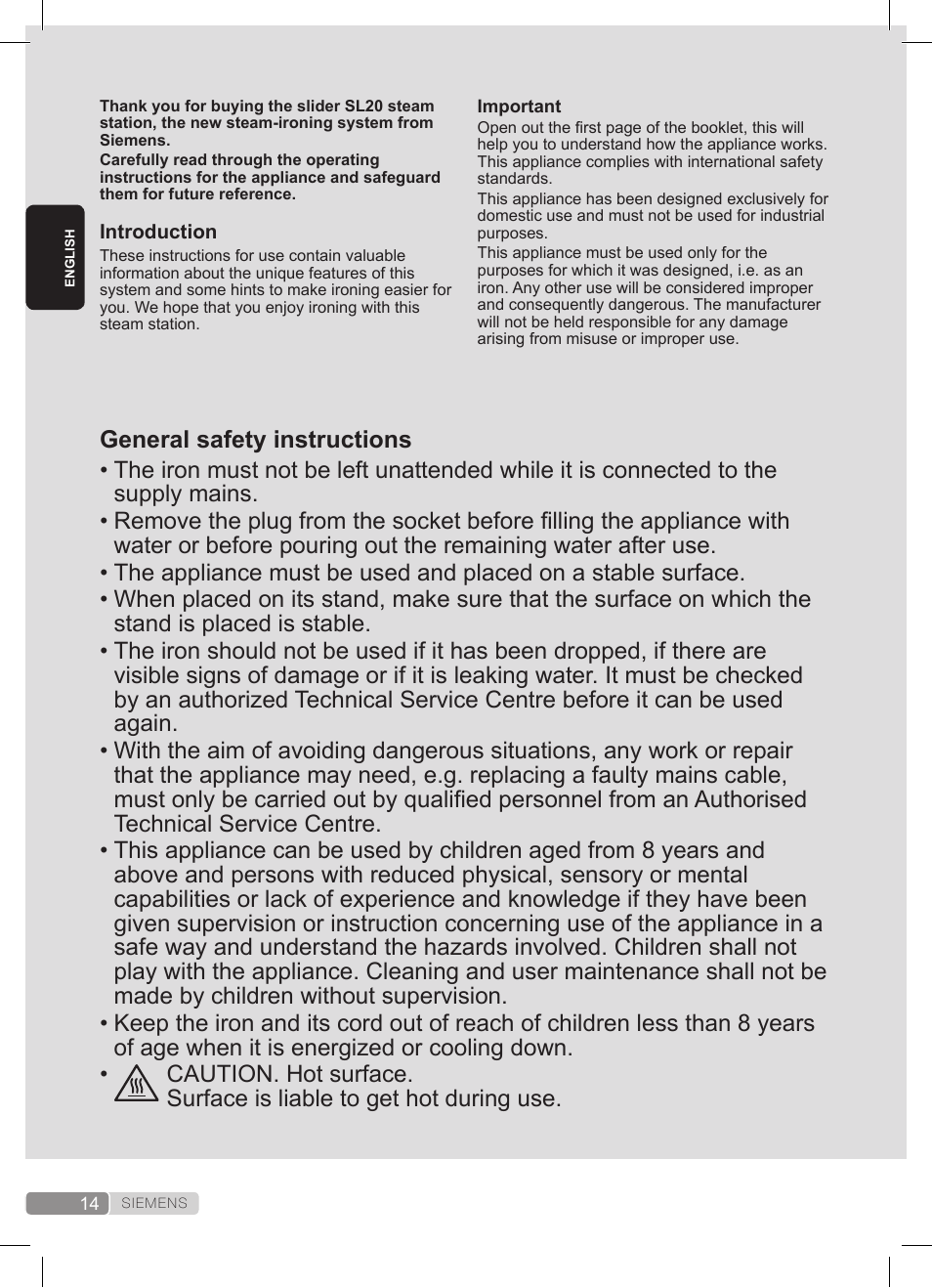 Siemens TS20XTRM2 User Manual | Page 14 / 152