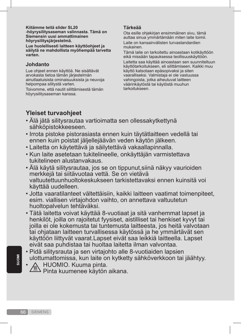 Siemens TS20XTRM2 User Manual | Page 66 / 152