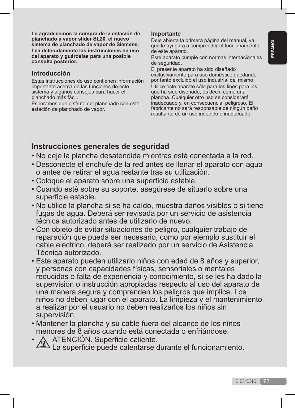 Siemens TS20XTRM2 User Manual | Page 73 / 152