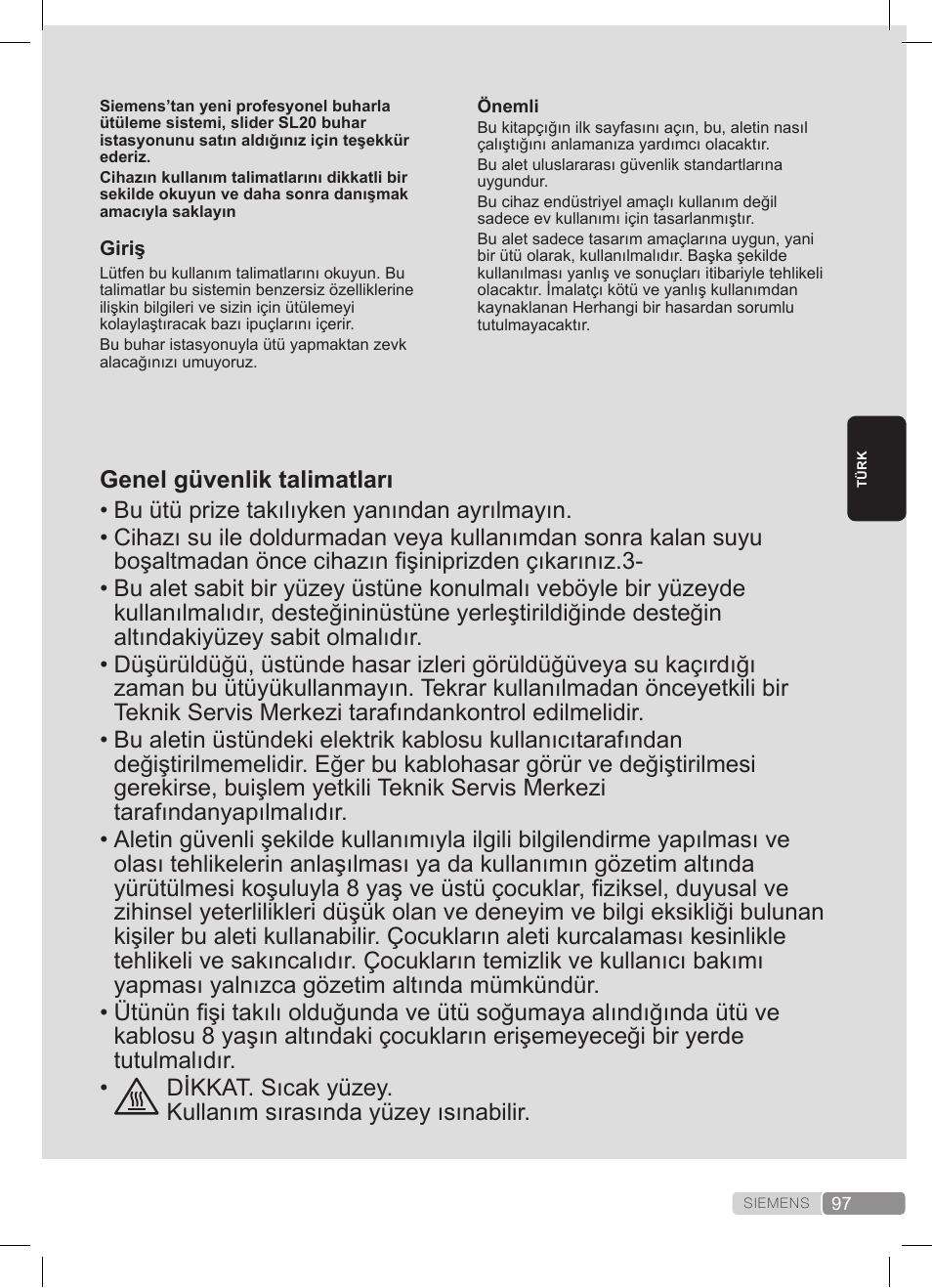 Siemens TS20XTRM2 User Manual | Page 97 / 152