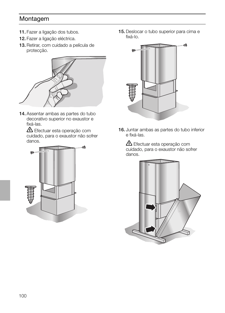 Montagem | Siemens LF957GA60 User Manual | Page 100 / 108