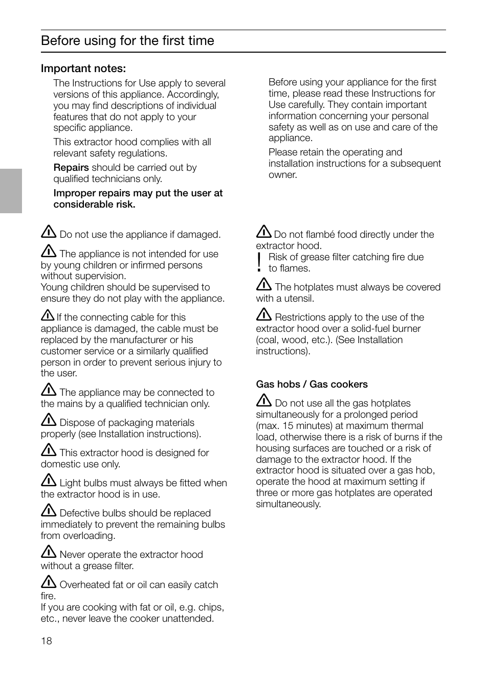 Siemens LF957GA60 User Manual | Page 18 / 108